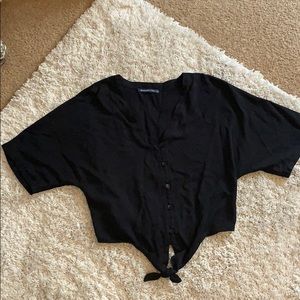 Black Abercrombie & Fitch Crop